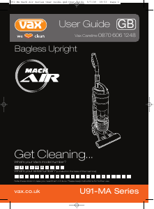 Manual Vax Air Vacuum Cleaner