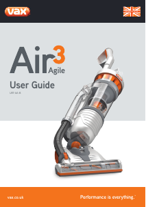Manual Vax Air3 Agile Vacuum Cleaner