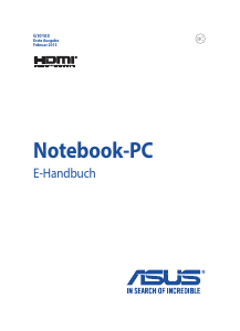 Bedienungsanleitung Asus ROG GL552JX Notebook