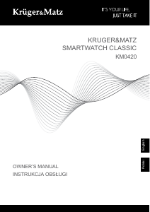 Manual Krüger and Matz KM0420 Smart Watch