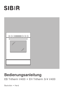 Bedienungsanleitung SIBIR EB Tritherm V400 21038 Backofen