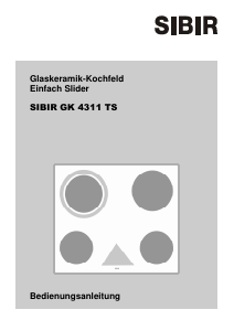 Bedienungsanleitung SIBIR GK 4311 TS Kochfeld