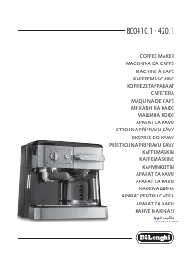 Mode d’emploi DeLonghi BCO420.1 Cafetière