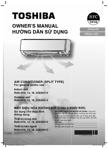 Manual Toshiba RAS-H13S3AV-V Air Conditioner