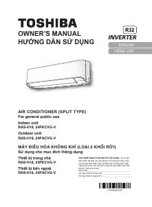 Manual Toshiba RAS-H18PKCVG-V Air Conditioner
