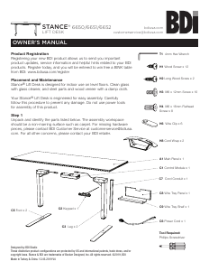 Manual BDI Stance 6650 Desk