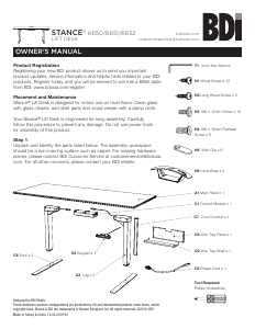 Manual BDI Stance 6652 Desk