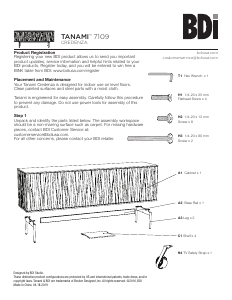 Manual BDI Tanami 7109 TV Bench