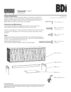 Manual BDI Tanami 7107 TV Bench