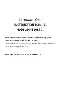 Manual Wilfa M800-20W Microwave