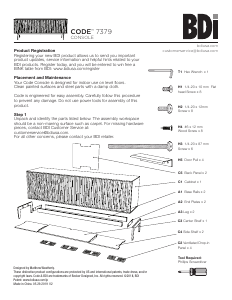 Manual BDI Code 7379 TV Bench