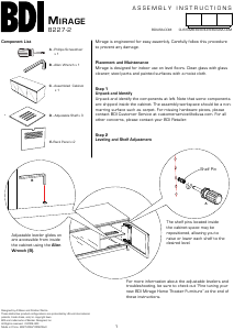 Manual BDI Mirage 8227-2 TV Bench