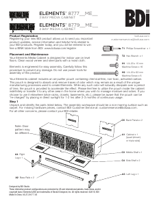 Manual BDI Elements 8779 Media TV Bench