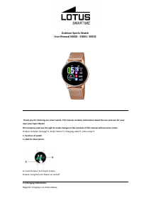 Manuale Lotus 50002 Outdoor Smartwatch