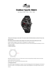 Manual Lotus 50011 Outdoor Smart Watch