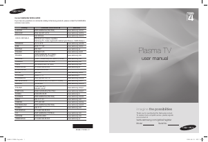 Manual de uso Samsung PS50A470P1 Televisor de plasma