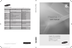 Handleiding Samsung PS50C6900YW Plasma televisie