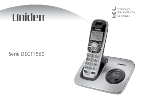 Manual de uso Uniden DECT1560 Teléfono inalámbrico