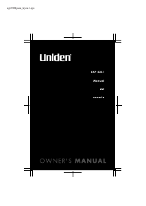 Manual de uso Uniden EXP 4241 Teléfono inalámbrico