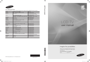 Handleiding Samsung LE37C530F1W LCD televisie