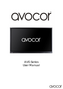 Manual Avocor AVE-7510 LED Monitor