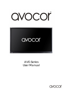 Manual Avocor AVE-6510 LED Monitor