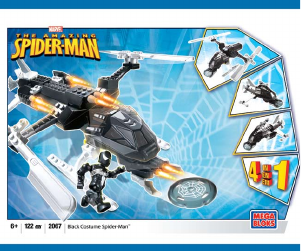 Manual Mega Bloks set 2067 Marvel Black costume Spider-Man
