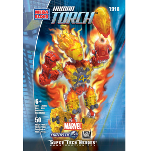 Handleiding Mega Bloks set 1918 Marvel Human Torch