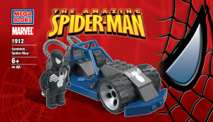 Manual Mega Bloks set 1912 Marvel Symbiote Spider-Man