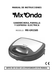 Handleiding MX Onda MX-GR2165 Contactgrill