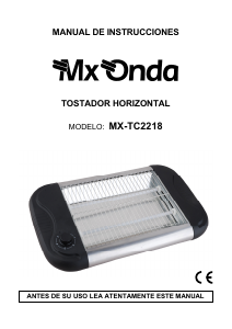 Manual de uso MX Onda MX-TC2218 Parrilla de mesa