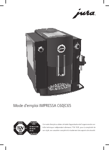 Mode d’emploi Jura IMPRESSA C60 Cafetière