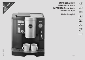 Mode d’emploi Jura IMPRESSA Scala Cafetière