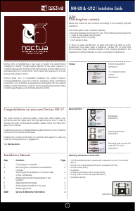 Handleiding Noctua NH-U12 CPU koeler