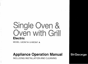 Handleiding StGeorge UEOM7 A Oven