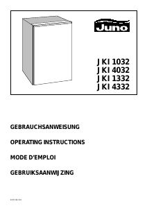 Mode d’emploi Juno JKI1332 Réfrigérateur