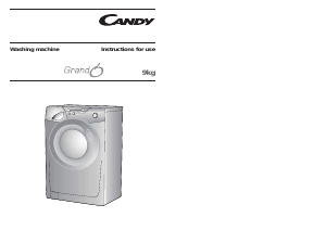 Manual Candy GO 292-80 Washing Machine