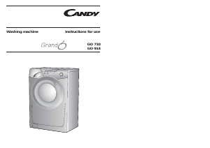 Manual Candy GO 710-49 Washing Machine