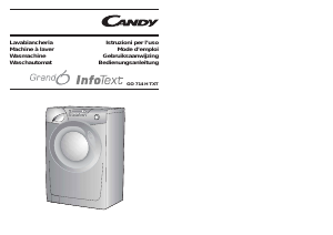 Manuale Candy GO 714 H TXT-07S Lavatrice