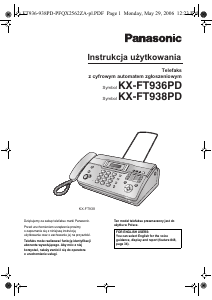 Instrukcja Panasonic KX-FT938PD Faks