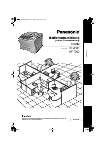 Bedienungsanleitung Panasonic UF-7300 Panafax Faxmaschine