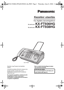 Használati útmutató Panasonic KX-FT938HG Faxgép