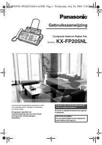 Handleiding Panasonic KX-FP205NL Faxapparaat