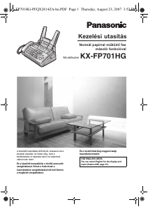Használati útmutató Panasonic KX-FP701HG Faxgép