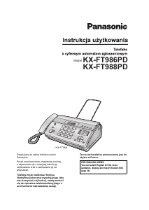 Instrukcja Panasonic KX-FT986PD Faks