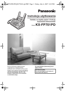 Instrukcja Panasonic KX-FP701PD Faks