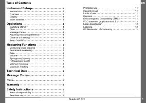 Handleiding Stabila LD320 Afstandsmeter