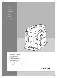 Mode d’emploi Siemens TE503201RW Machine à expresso