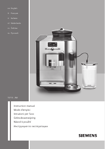 Manuale Siemens TE713201RW Macchina per espresso