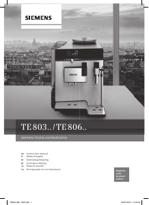 Instrukcja Siemens TE803209RW Ekspres do espresso